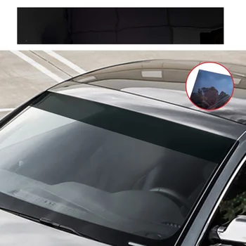 1/2 комплект Анти-UV фолио на предното стъкло на автомобила, слънчеви аксесоари, топлоизолация, PVC 140x25 см, външни аксесоари, стикер на колата