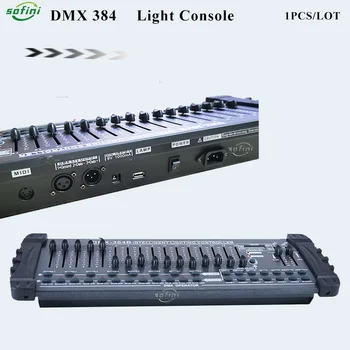 1 Бр. светлинна DMX512 контролер 384 за сценичното осветление, обзавеждане за DJ конзола, Par-лампи, led движеща глава, заведения, дискотека