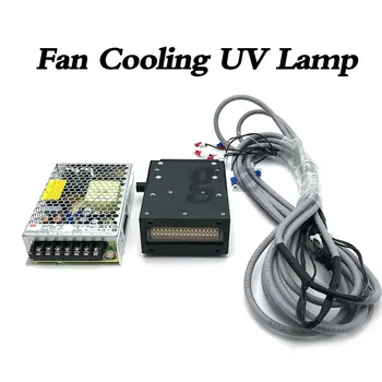 1 Комплект охлаждаща UV лампа с вентилатор, за tablet принтер Nocai 6090 Uv 395nm Ricoh G4 G5 Ултравиолетова дюза за принтер с led подсветка the cure