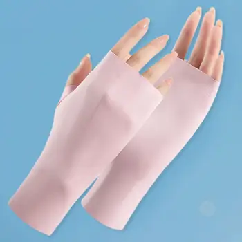 1 Чифт портативни гелевых UV-led крушки за дизайн на ноктите, слънчеви ръкавици, маникюр ръкавици Chinlon, удобни за маникюрного салон