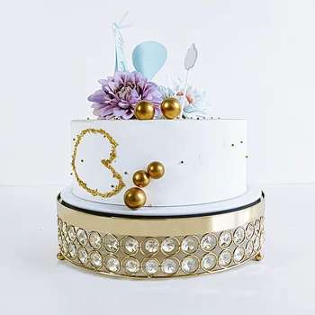 1 бр. Златна, сребърна, с кристали поставка за торта, държач за десерт, поставка за чай за рожден ден, поставка за торта