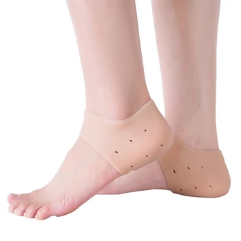 1 чифт = 2 елемента Силиконови Чорапи за грижа за краката Хидратиращ гел Тънки Чорапи, на петите с дупки, Протектори за грижа за кожата на краката, Чорапи за грижа за краката