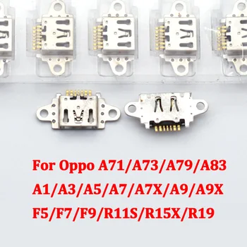 10 бр. Зарядно устройство Зарядно устройство за зареждане на Портове и конектори Usb Конектор За OPPO A83 A9 A9X R15X A15X AX5 AX7 R5 A71 R1 A1 A1T A3 A5 A7 A7X A73 A79