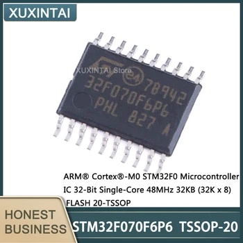 10 бр./лот, Нова оригинална чип STM32F070F6P6 STM32F070 TSSOP-20, Микроконтролер, 32-битова одноядерная чип 48 Mhz, 32 KB (32K x 8), светкавица