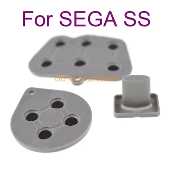 100 комплекти за контролер Sega Saturn SS, силиконова водещ гумена залепваща клавиш