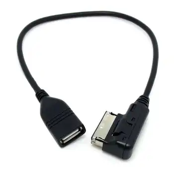 12V 5V Кола USB Кабел AMI MMI MDI КЪМ Конектора USB Аудио Адаптер U Диск, за Възпроизвеждане на Музикални Данни за Audi A3 A4 A5 A6 B7 B8 Q5