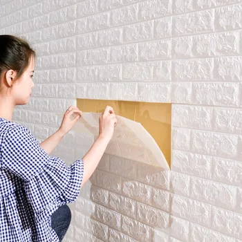 1бр, 30 см x 35 см, 3D самозалепващи стикер на стената, устойчиви на вода тапетите с имитация на ТЕЛЕВИЗИЯ-фон
