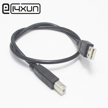 1бр Черно напълно мед USB кабел за печат 2.0 с экранированным принтерным кабел за данни свързване на USB кабела към печатащата квадратна линия на устата