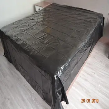 2.4 м *2,6 м 0,12 мм плосък лист водоустойчив PVC чаршаф черен чаршаф shiry Масаж СПА секс-мебели за секс играчки, еротично облекло за свързване