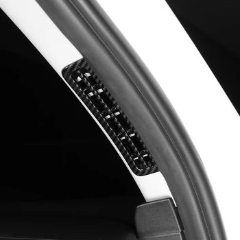 2 бр. Въглеродни Влакна ABS Авто Аксесоари За интериора на Колата A-образна стойка Воздуховыпускная Рамка Тампон За Hyundai Elantra CN7 N-Line