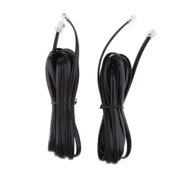 2 елемента Телефонен кабел 6P6C, модулни кабели директни