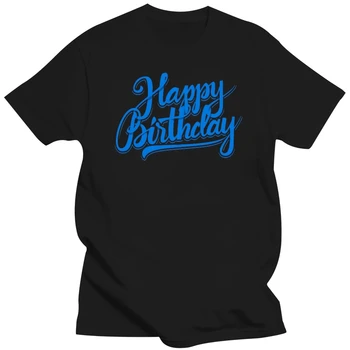 2019 забавна тениска, сладки сини тениски честит Рожден Ден, мъжки памучни блузи, готин Подарък За Рожден Ден на Татко