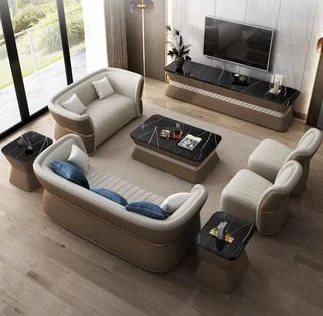 2021 креативен стил, висок клас луксозни дивани, мебели за дневна, мека кожа, най-доброто обслужване