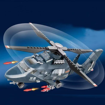 2022 Втората световна война, армейски военен самолет-Модел на Изтребител-бомбардировач, Строителни блокове, тухли, Детски играчки, Коледни подаръци