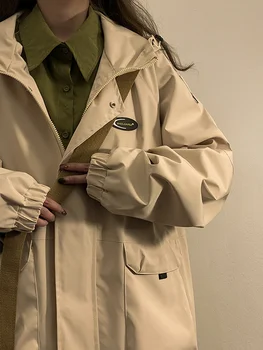 2023 charge облекло дамско палто ретро старши дизайн чувство ниша пролет ulzzang американската яке карго tide