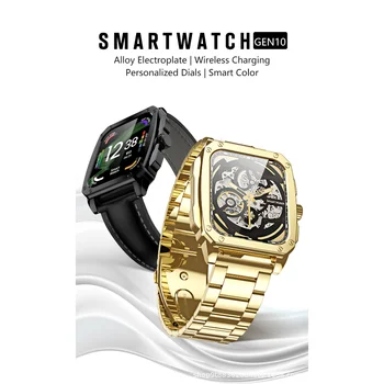 2023 Нови умен часовник GEN10 Bluetooth Покана NFC, кислороден гривна с няколко упражнения, наблюдение на сърдечния ритъм, сън, умни часовници
