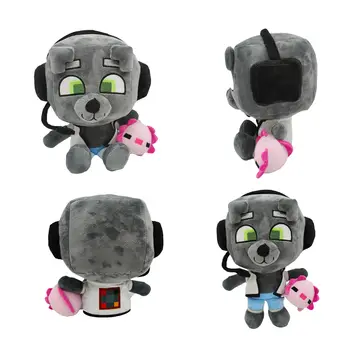 25 см. Плюшен играчка Bobicraft Gitd Wolf, плюшена играчка-плюшена играчка, сладък герой, плюшен кукла, статуетка, плюшен играчка, подарък за рожден ден за деца