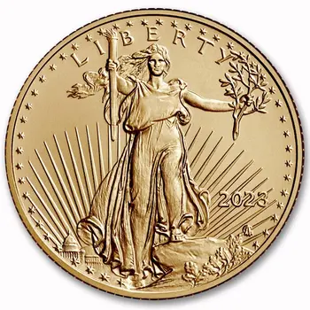 27 * 2,5 мм, златна монета на САЩ Walking Liberty, 1/2 унция, златни възпоменателни монети с орел