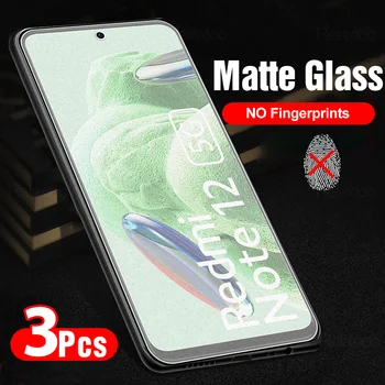 3 бр. Матирано Стъкло със защита от пръстови отпечатъци За Xiaomi Redmi Note 12 5G Защитно Фолио за екран От Закалено Стъкло Redmy Note12 4G RedmiNote12 Global