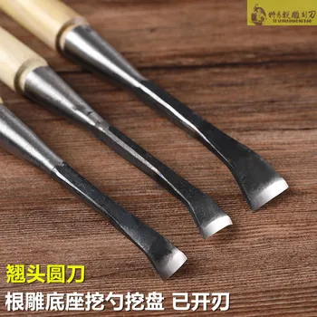 3 бр./компл. 10 мм, 15 мм и 20 мм нож за дърворезба Ръчни дървообработващи инструменти Dig Лъжица Нож за дърворезба