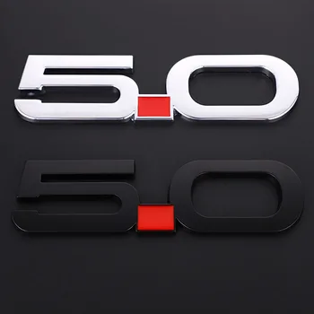3D Автомобилни Стикери 5,0 Емблема на Багажника на Иконата на Метални Етикети за Ford Mustang GT 500 Cobra Focus, Mondeo, Fiesta Land Rover Suv Автомобилен Стайлинг