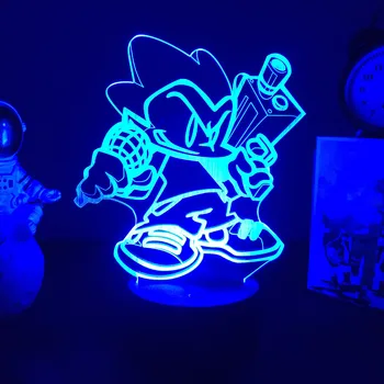 3D Лампа Friday Night Funkin Game Night Light Фигурка танкер за декор спални Нощна лампа за децата геймъри за рожден Ден, подарък за Коледа