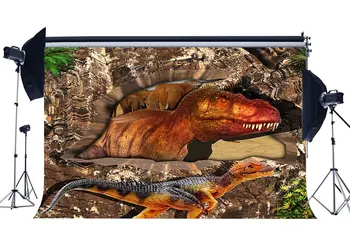 3D фон с динозаври, мультяшные произход 