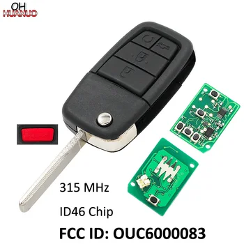 4 + 1/5 от Бутона Складного Дистанционно Ключодържател 315 Mhz с чип ID46 за Pontiac G8 2008-2009 FCC ID: OUC6000083