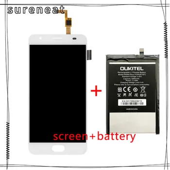 5,5 инча за Oukitel K6000 Plus LCD сензорен дисплей, дигитайзер, в събирането, смяна + резервни Части за батерията на мобилния телефон