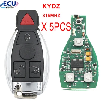 5 бр. * KYDZ 4 Бутони на Дистанционното на ключа 315 Mhz за Benz A E S G CLK SLK ML Клас Smart с чип NEC Поддържат Модели автомобили След 2000 година на издаване
