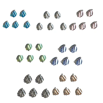 5 парчета, 3D Луксозни кристали за дизайн на ноктите, метални стъклени висулки за нокти, Скъпоценни камъни за нокти, диаманти, украшения за дизайн на ноктите