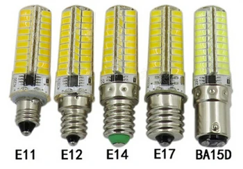 5ШТ димиране на LED E11 110v E17 220v BA15 110v E14 B15 110V led E17 110V LED BA15D 220v led e12 Висока мощност с потъмняване 5730 80smd