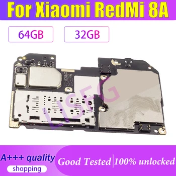 64G За Xiaomi HongMi RedMi 8A дънна Платка Логика Платка Оригиналната Глобалната версия Работи Добре Разблокированная Основна Такса