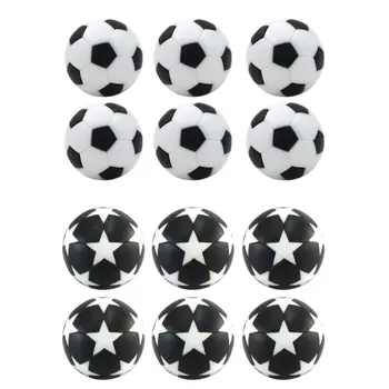 6шт 32 мм, джаги, Тенис на футболни Аксесоари за футболната машина за Смяна на мини-черно-бяла топка за деца на закрито