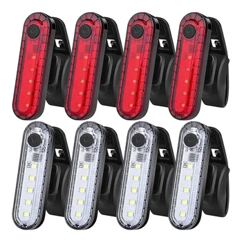 8 Пакети USB акумулаторна led велосипедни задните светлини, предните фарове и задните вело светлини за шоссейного наем