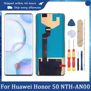 AiNiCole 6,57 За Huawei Honor 50 LCD дисплей NTH-AN00 NTH-NX9 Дисплей със сензорен екран Дигитайзер възли за честта на 50 LCD