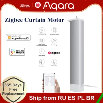 Aqara Smart Zigbee Електрически Мотор За Пердета ZNCLDJ11LM Track Timing За Xiaomi Automatic Rail Дистанционно Управление с Гласово Homekit Home