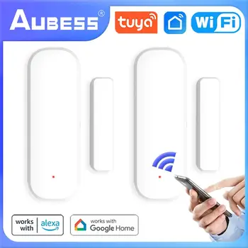 Aubess WiFi/ZigBee Вратата Сензор Прозорци Умен Дом-Безжична Система за Защита на Отворена/Затворена Врата Алармена система Smart Life APP Control