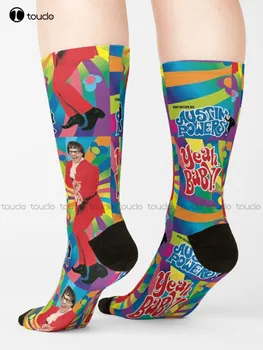 Austin Powers, Да, скъпа! Чорапи, чорапи, модерен творчески отдих, забавни чорапи с абстрактна маслена живопис в стил харадзюку, нови популярни