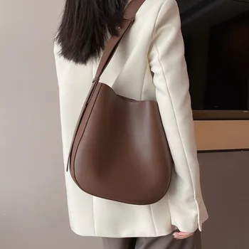 Bag-чанта от естествена кожа, новата модерна дамска чанта през рамо, женствена чанта с голям капацитет GN-SB-fgstcx