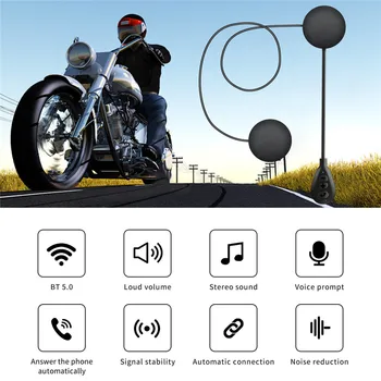 Bluetooth слушалка, каска с шумопотискане, стереомузыкальные слушалки, автоматичен отговор на телефонно обаждане за мотоциклет