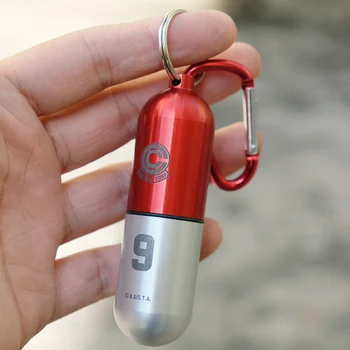 Bulma capsule corp 3D ключодържател окачване Метална халка за ключове Cosplay Отаку Деца Унисекс Бижута и аксесоари Подарък