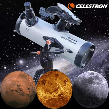 Celestron-Професионален астрономически телескоп StarSense Explorer LT114AZ, приложение за смартфон Нютон, Мощен Рефлектор с диаметър 114 мм