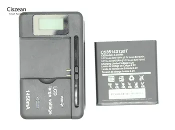 Ciszean 1x C535143130T 1300 ма/4,81 Wh Взаимозаменяеми Батерия за Мобилен смартфона BLU Dash 3.5 На D170 + LCD USB Зарядно Устройство за монтаж на стена