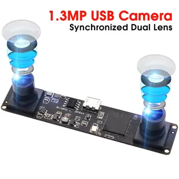 ELP 960P камера Модул за синхронизация с две лещи USB2.0 OTG UVC MJPEG 60 кадъра в секунда 2560X960 3D VR Стерео USB Уеб камера OV9750