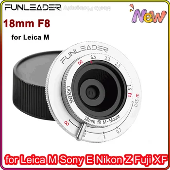 FUNLEADER 18 мм F8.0 Pro Полнокадровый Обектива на МФ за фотоапарат Sony E Fuji XF Mount, като например Sony a73 a7c Fuji x-e4 x-t30
