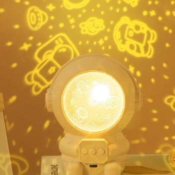Galaxy Звезден Проектор НОВА Настолна Лампа Астронавти Sky LED Night Light Вечерни Декоративни осветителни Тела Детски Подарък За Спални лека нощ