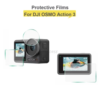HD Защитно Фолио За Екрана на Камерата Osmo Action 3 Прахоустойчив Протектор и Фолио от Закалено Стъкло за Аксесоари DJI Action 3