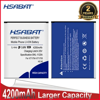 HSABAT 0 Цикъл 4200 mah HC40 Батерия за Motorola Moto XT1754 XT1755 XT1758 M2998 Висококачествен Взаимозаменяеми Батерия за телефона