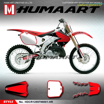 HUMAART Персонални Стикер С Пълна Графика Dirtbike Decal Комплект за CR125 CR250 CR 125 250 1997 1998 1999
